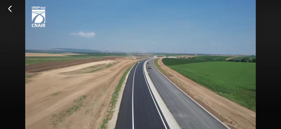 Imagini de pe şantierul autostrăzii A7 Bacău – Pașcani, unde muncesc 4.000 de oameni. CNAIR: Pe lotul 1 prinde formă pasajul peste DN2 1081802