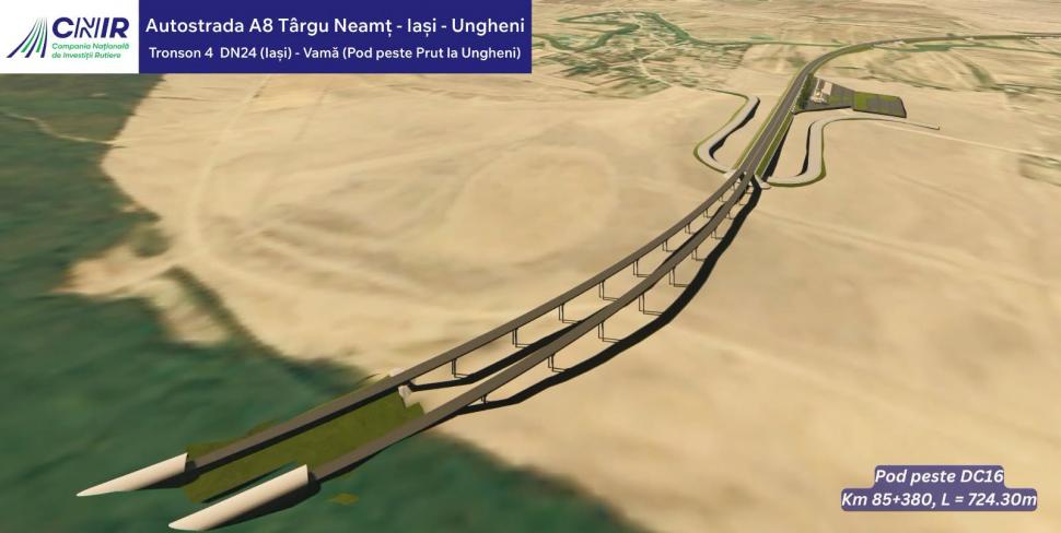 HARTĂ. Primii 5 kilometri de autostradă din istoria Republicii Moldova vor fi în continuarea Autostrăzii A8. Până unde va fi extinsă 1082357