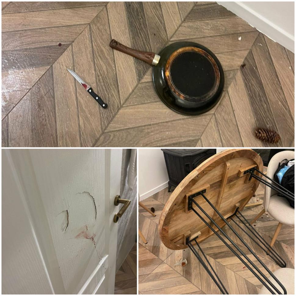 Proprietarul unei cabane din Runcu a fost șocat să constate că turiștii i-au distrus casa. S-au luat la bătaie, au spart şi pereţii 1082445