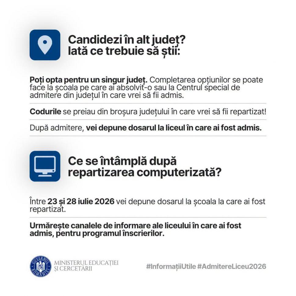 Ghid pentru admiterea la liceu în 2026 publicat de Ministerul Educației 1083566