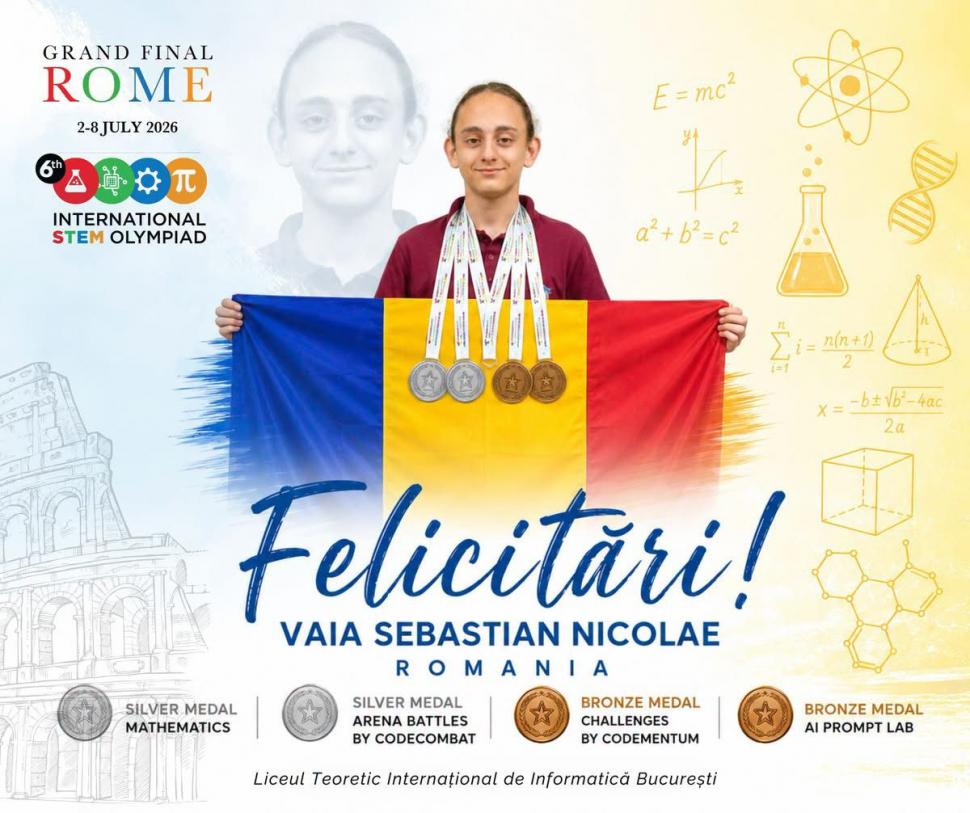 Copilul care a scris o ecuație la 4 ani pe o mașinuță de gunoi. Acum e olimpic, are IQ 200 și își face singur muzica vieții 1083862