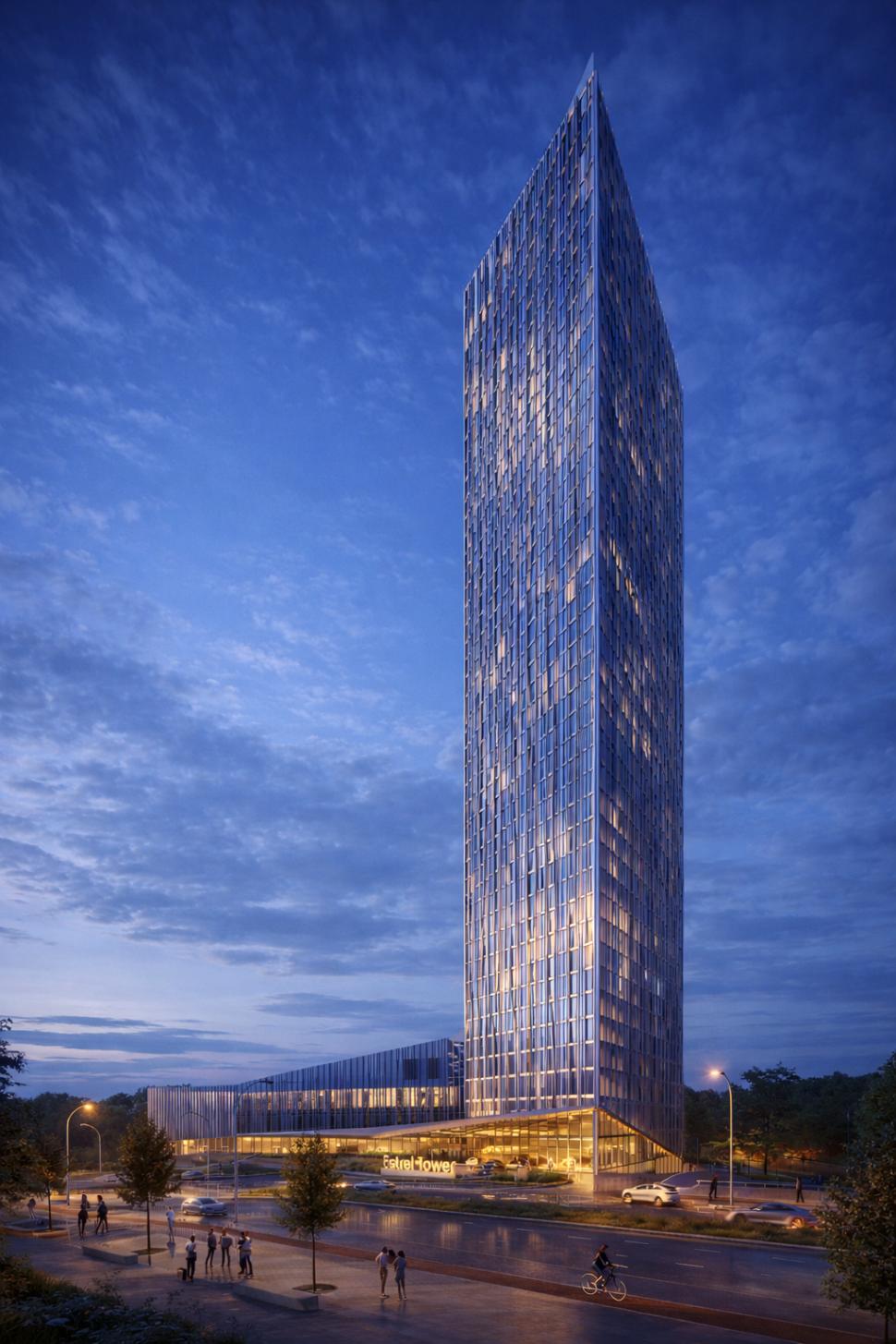 O capitală europeană construiește primul zgârie-nori din istoria orașului: Va fi inaugurat în 2026. Unde e și cum arată Estrel Tower 1084335