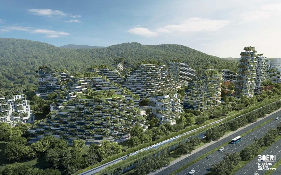 China construiește un oraș-pădure în care 40.000 de copaci vor crește pe clădiri pentru a combate poluarea. Cum va arăta Liuzhou Forest 1084898