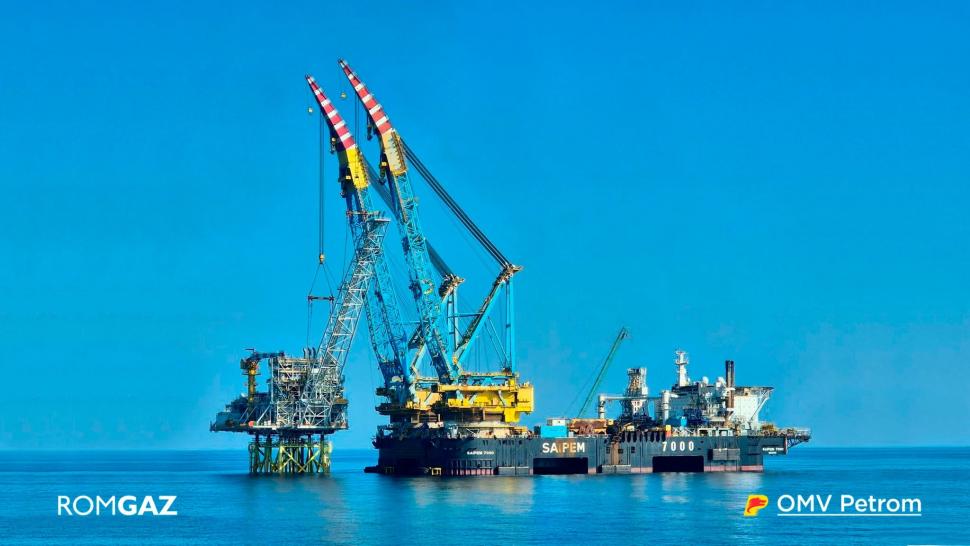 Platforma proiectului Neptun Deep a fost instalată în Marea Neagră. „Neptun Alpha” cântărește 16.500 de tone, cât două turnuri Eiffel  1086198