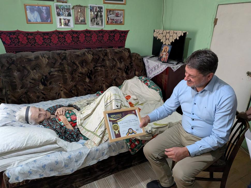 Cea mai în vârstă persoană din România a împlinit 111 ani. Noja Paladia este pe locul 124 în topul supercentenarilor 1086761