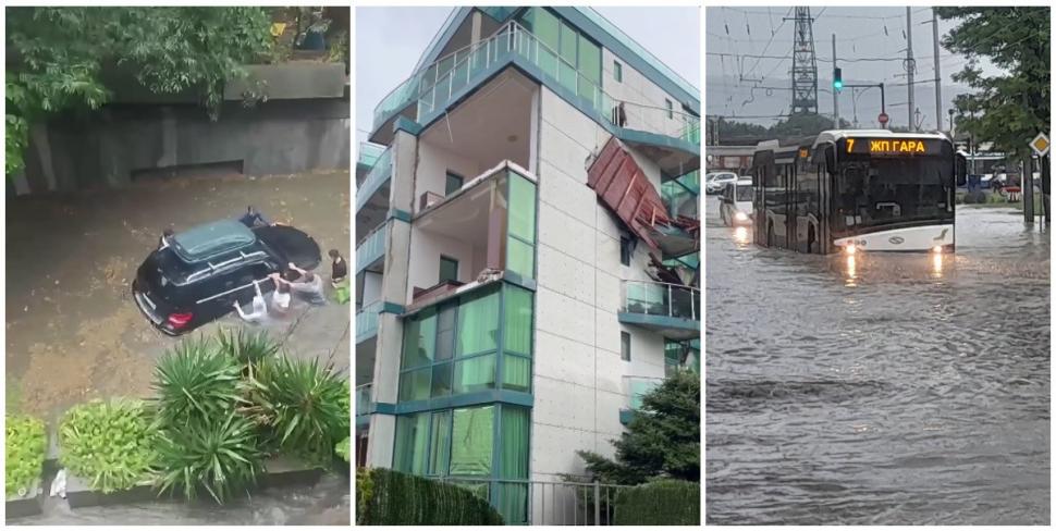 Furtună devastatoare în Bulgaria: Vânt cu puterea unui uragan în staţiunile preferate de români şi oameni blocaţi în maşini  1087342
