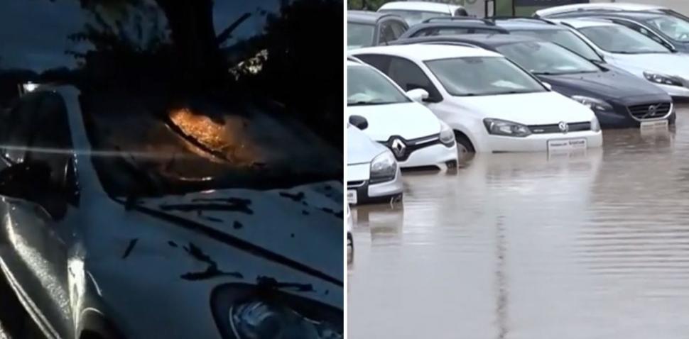 Imagini cu dezastrul provocat de furtuni: Localităţi din Prahova, sub ape. 2 bărbaţi răniţi de un copac căzut pe o maşină la Târgu-Jiu 1087282