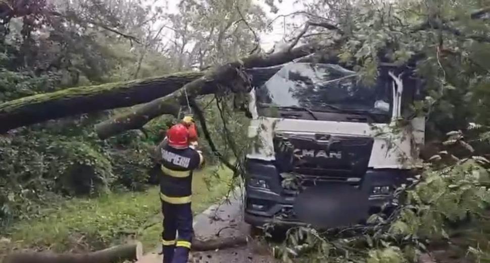 Imagini cu dezastrul provocat de furtuni: Localităţi din Prahova, sub ape. 2 bărbaţi răniţi de un copac căzut pe o maşină la Târgu-Jiu 1087287