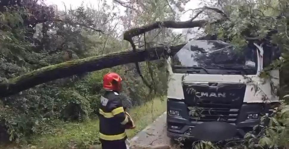 Imagini cu dezastrul provocat de furtuni: Localităţi din Prahova, sub ape. 2 bărbaţi răniţi de un copac căzut pe o maşină la Târgu-Jiu 1087288