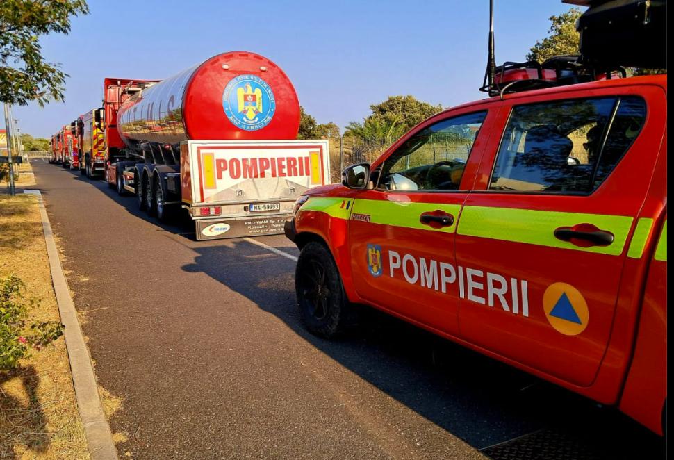 Misiunea pompierilor români în Franța a fost prelungită cu două săptămâni. Unde intervin salvatorii pentru stingerea incendiilor 1088421