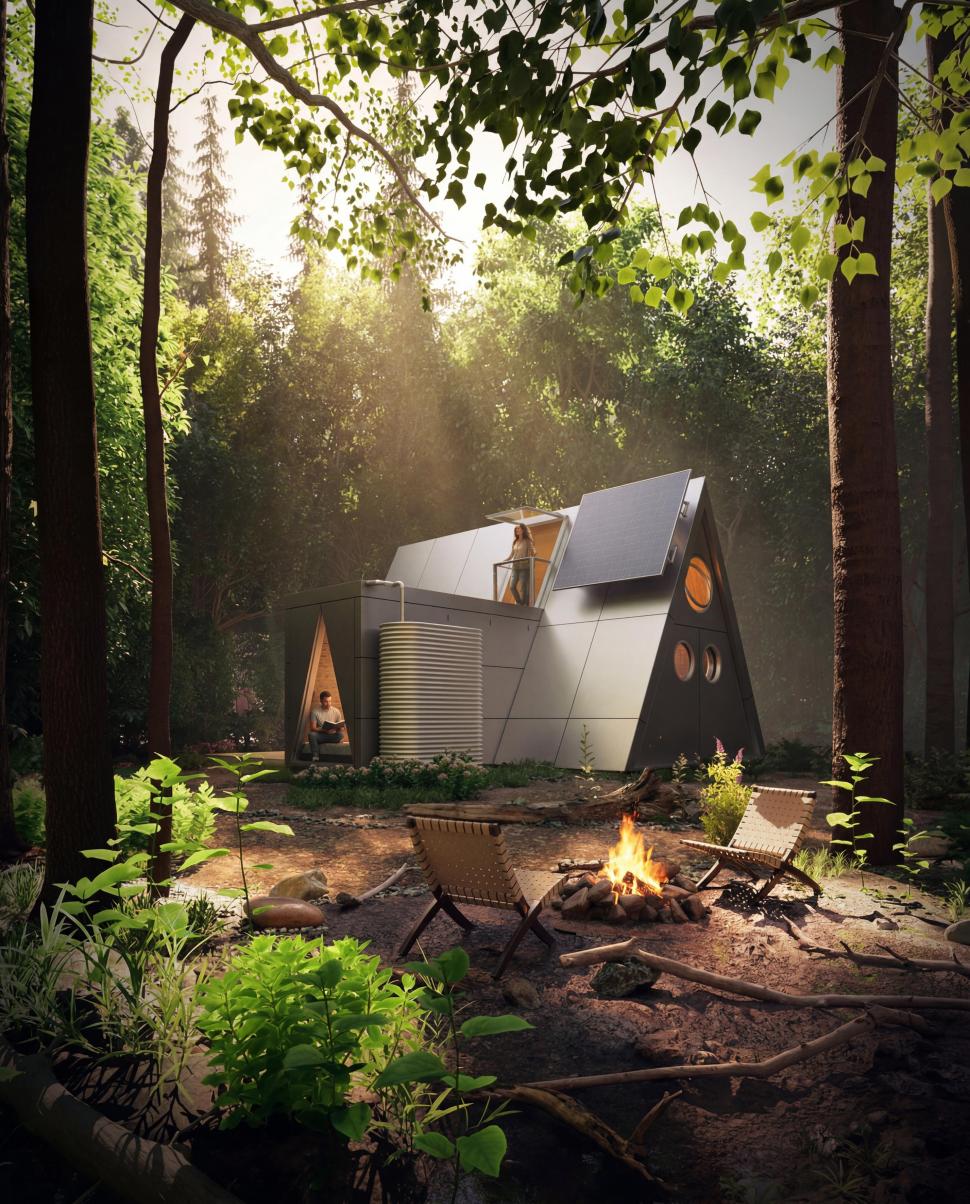 Cum arată micro-casa viitorului: E portabilă, pliabilă și ecologică. Locuința pentru nomazi digitali funcționează fără rețea electrică 1088851