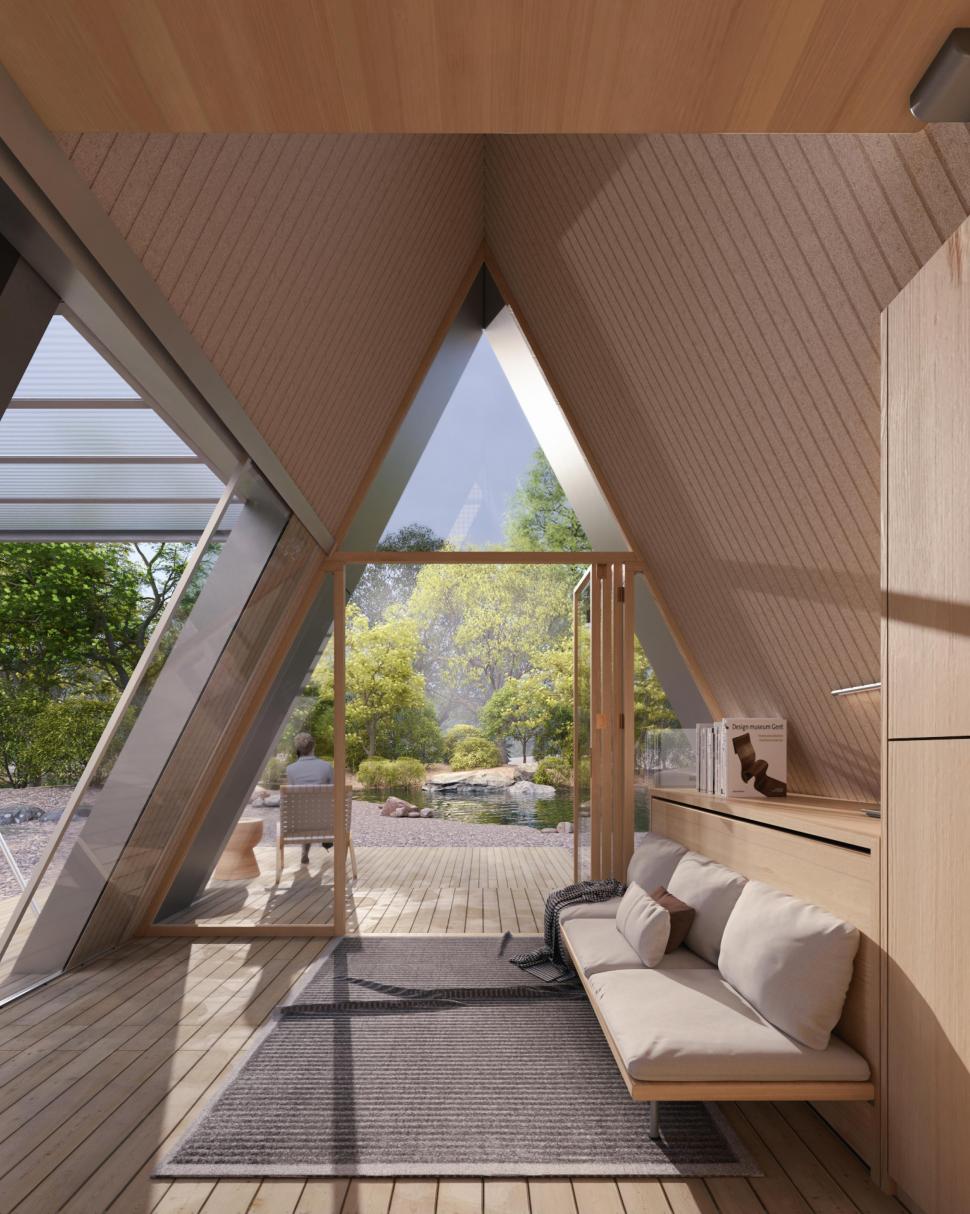 Cum arată micro-casa viitorului: E portabilă, pliabilă și ecologică. Locuința pentru nomazi digitali funcționează fără rețea electrică 1088852