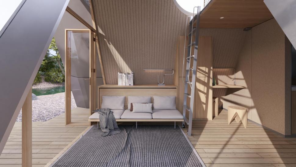 Cum arată micro-casa viitorului: E portabilă, pliabilă și ecologică. Locuința pentru nomazi digitali funcționează fără rețea electrică 1088856