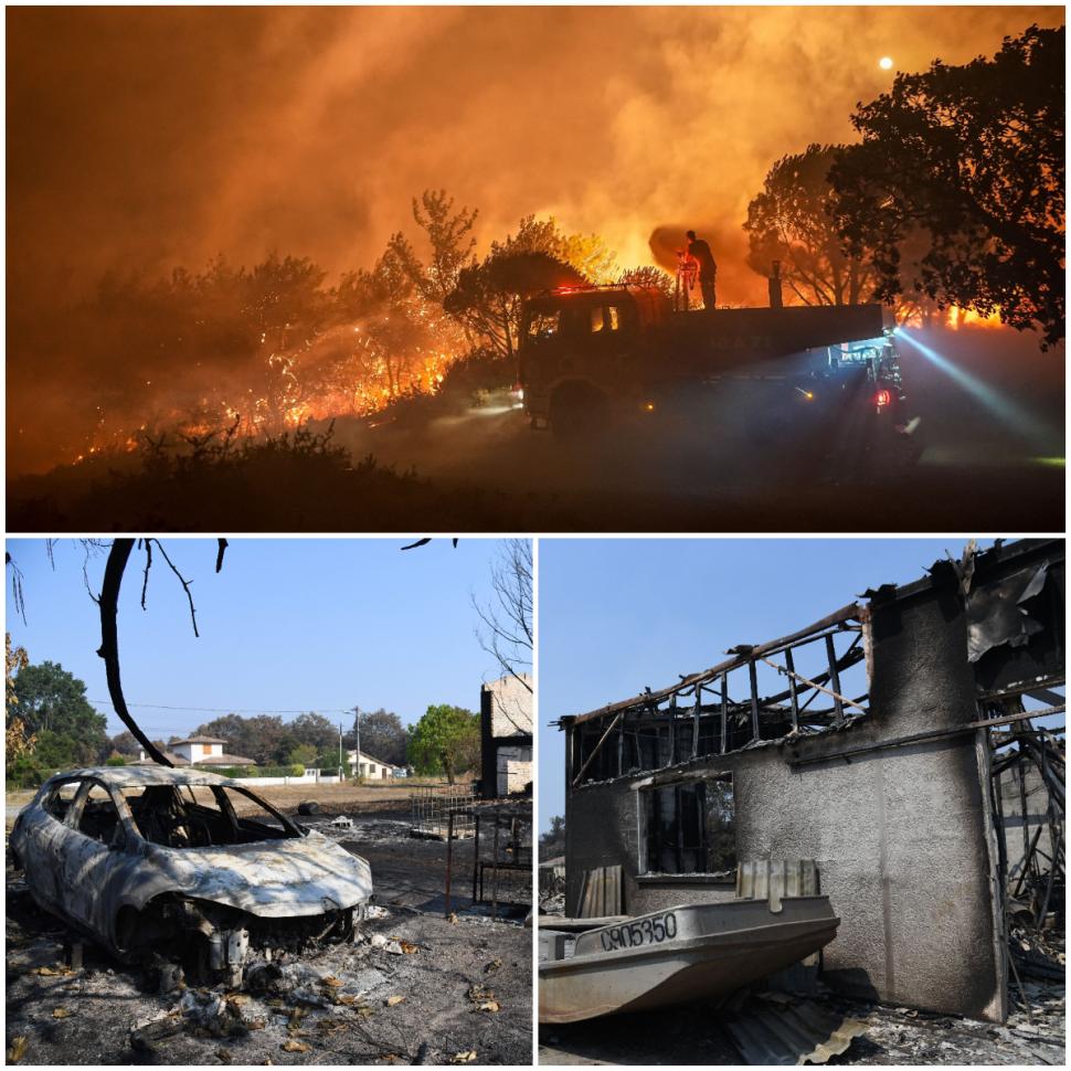 Incendiile pârjolesc Europa. Noi imagini cu dezastrul lăsat în urmă de flăcări în Spania şi Franţa. Grecia, Portugalia, în alertă 1089341