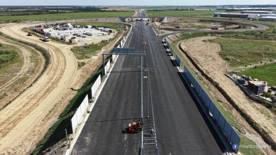 Cum arată din dronă cel mai nou lot din Autostrada A0. „E gata 91,5%. Se va deschide la sfârșitul lunii septembrie” 1089809