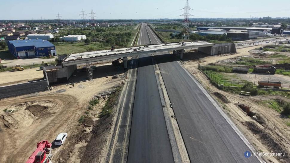 Cum arată din dronă cel mai nou lot din Autostrada A0. „E gata 91,5%. Se va deschide la sfârșitul lunii septembrie” 1089824