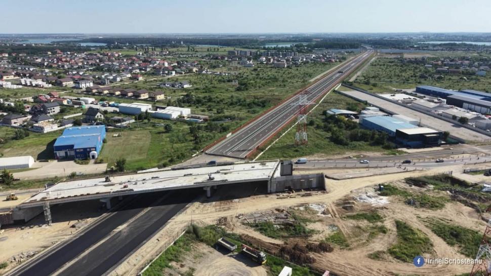 Cum arată din dronă cel mai nou lot din Autostrada A0. „E gata 91,5%. Se va deschide la sfârșitul lunii septembrie” 1089826