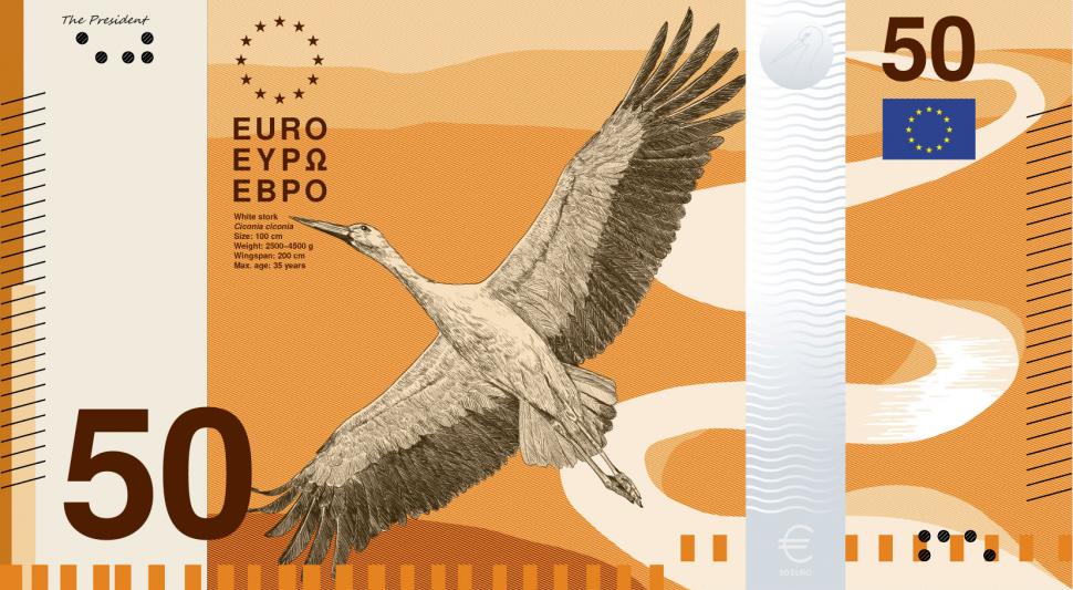 Cum vor arăta noile bancnote euro: Șase milioane de europeni au ales între Beethoven, Maria Callas și berze 1089873