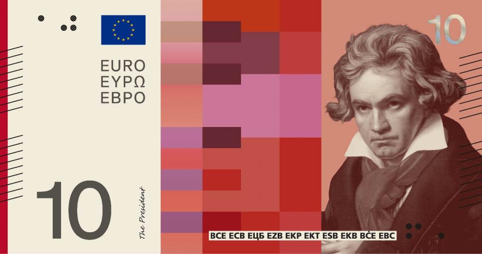 Cum vor arăta noile bancnote euro: Șase milioane de europeni au ales între Beethoven, Maria Callas și berze 1089883