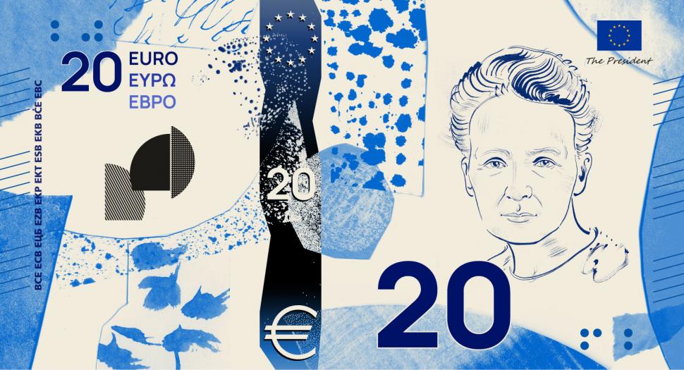 Cum vor arăta noile bancnote euro: Șase milioane de europeni au ales între Beethoven, Maria Callas și berze 1089889