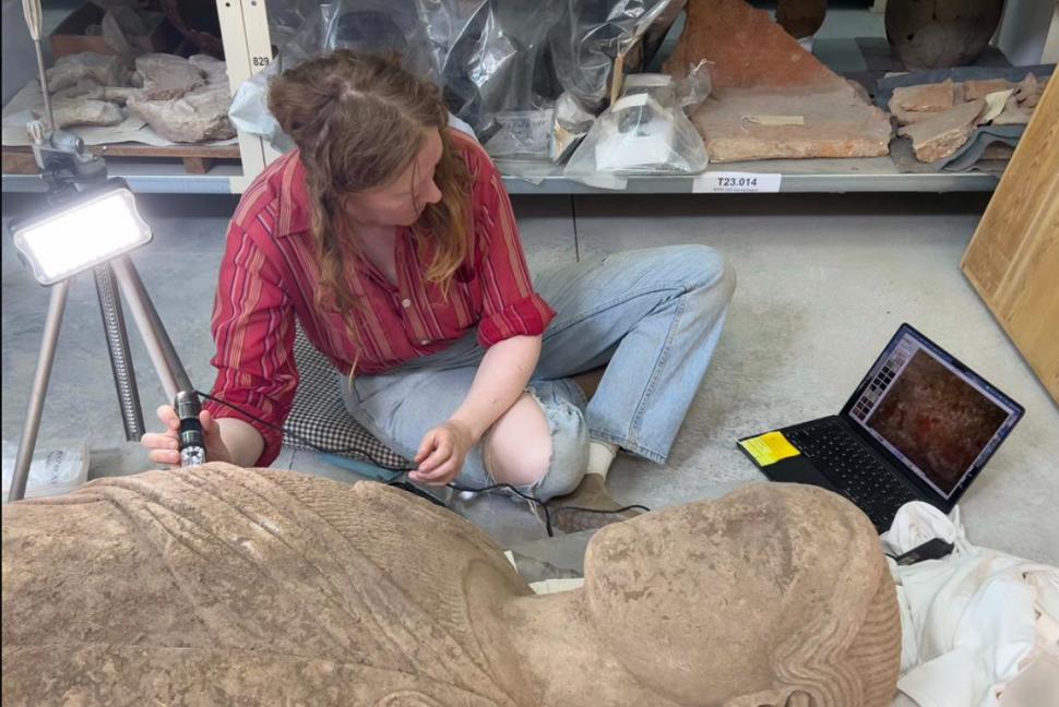 Descoperire arheologică senzațională în Turcia: o statuie veche de 2.000 de ani a fost folosită pentru repararea unui drum roman 1090973