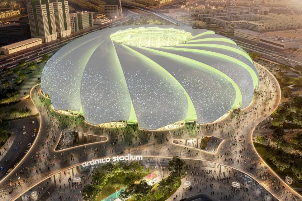 Stadionul uriaș de 1 miliard de $ construit în deșert de Arabia Saudită e aproape gata: Cum arată Aramco Stadium, unde vor fi 24°C vara 1091002