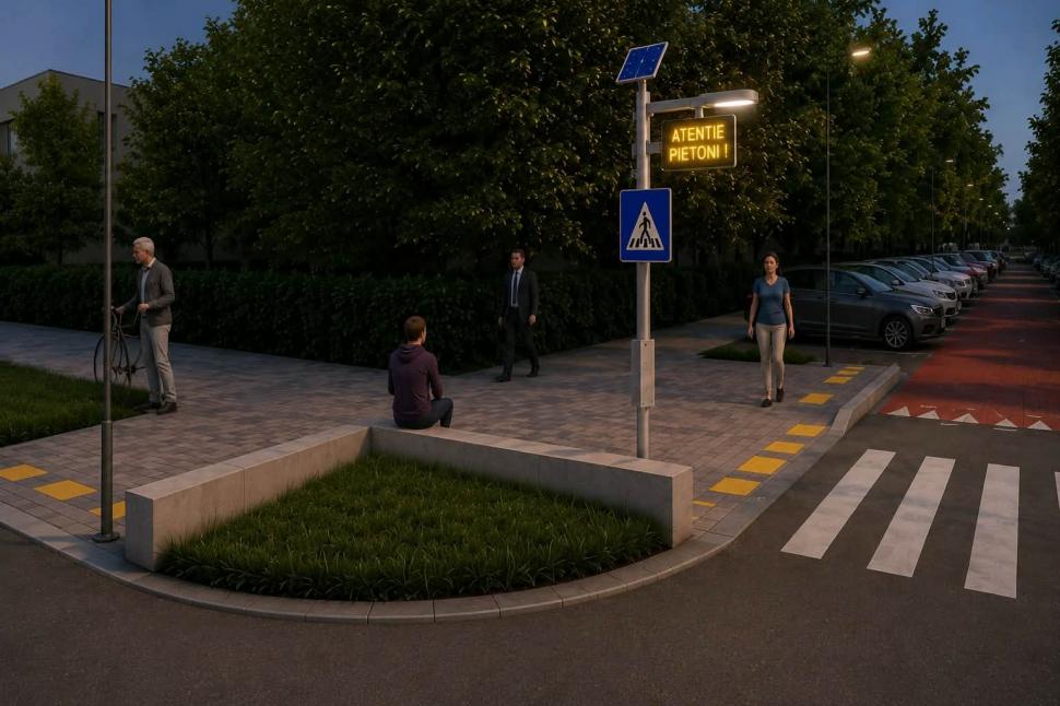 Au început lucrările de supraînălțare a trecerilor de pietoni în Sectorul 3. Unde au loc primele amenajări 1093091