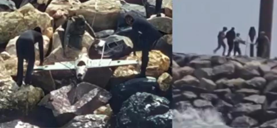 Drona care plutea lângă plaja din Costineşti a fost scoasă din apă şi nu avea explozibil. Imagini de la operaţiunea scafandrilor 1092934