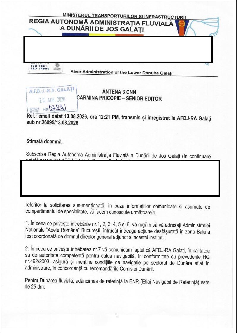 „Barjele nimănui”. Cum a aruncat România 12 milioane de lei în Dunăre fără niciun studiu. Instituțiile dau vina una pe alta 1096080