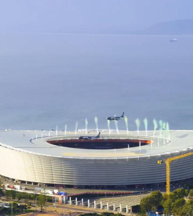 Imagini senzaționale cu două avioane Airlink care trec razant peste stadionul din Cape Town înainte de meciul Springboks 1097432
