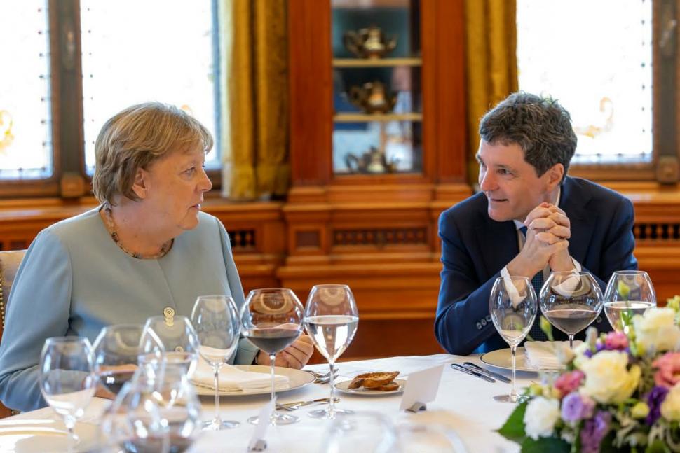 Nicușor Dan a primit-o la Cotroceni pe Angela Merkel, fostul cancelar al Germaniei. Despre ce au discutat cei doi 1098120