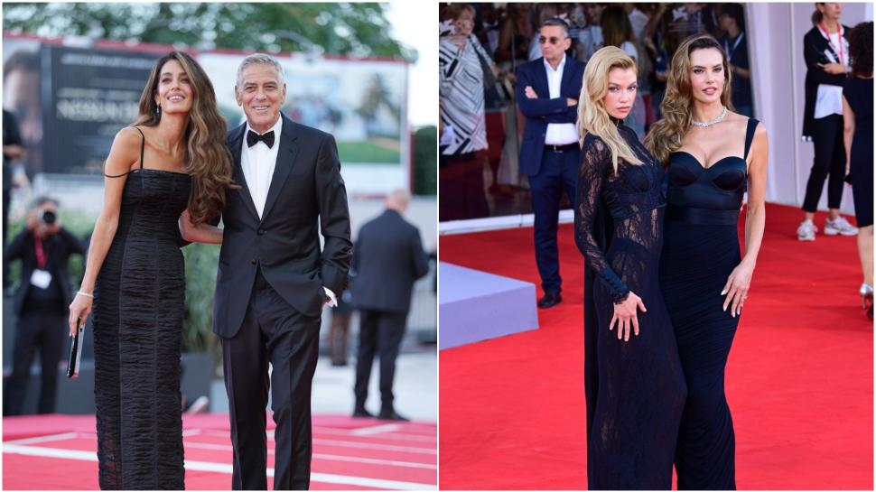 Cele mai elegante apariții pe covorul roșu la Festivalul de Film de la Veneția. Amal Clooney și Alessandra Ambrosio au pariat pe negru 1098807