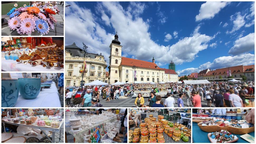 De 60 ani, toamna începe la Sibiu cu Târgul Olarilor. Meșteri olari din toată țara și-au expus creațiile în Piața Mare în acest weekend 1099649