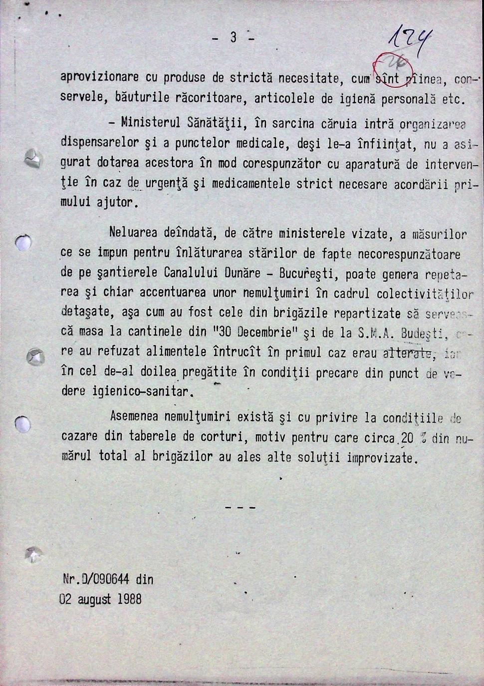 CNSAS publică documente despre Canalul Dunăre-București. Ce raporta Securitatea despre lipsa mâncării și a muncitorilor de pe șantier 1099880