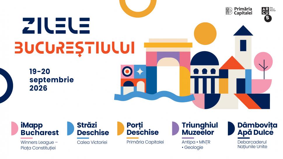 Program de Zilele Bucureştiului 2026. Concerte, filme, expoziţii şi activităţi pentru copii în weekendul 18 - 20 septembrie 1102538