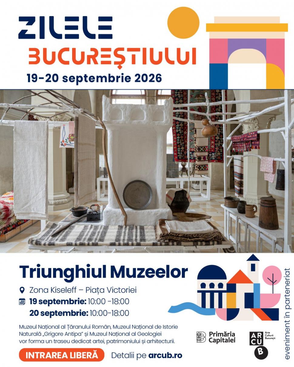 Program de Zilele Bucureştiului 2026. Concerte, filme, expoziţii şi activităţi pentru copii în weekendul 18 - 20 septembrie 1102541