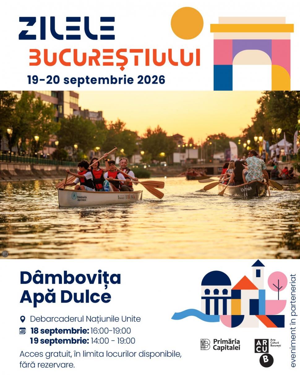 Program de Zilele Bucureştiului 2026. Concerte, filme, expoziţii şi activităţi pentru copii în weekendul 18 - 20 septembrie 1102543