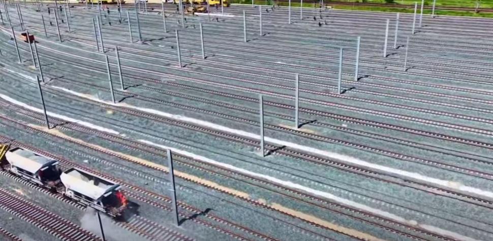 Lucrările de modernizare a infrastructurii feroviare din Portul Constanţa au ajuns la 89%, în etapa I. Imagini noi de pe şantier 1103750