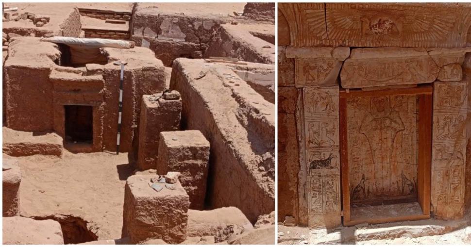O piramidă veche de 1.700 de ani a fost descoperită în Egipt. O poezie în limba greacă şi o monedă de bronz, găsite în interior 1105531