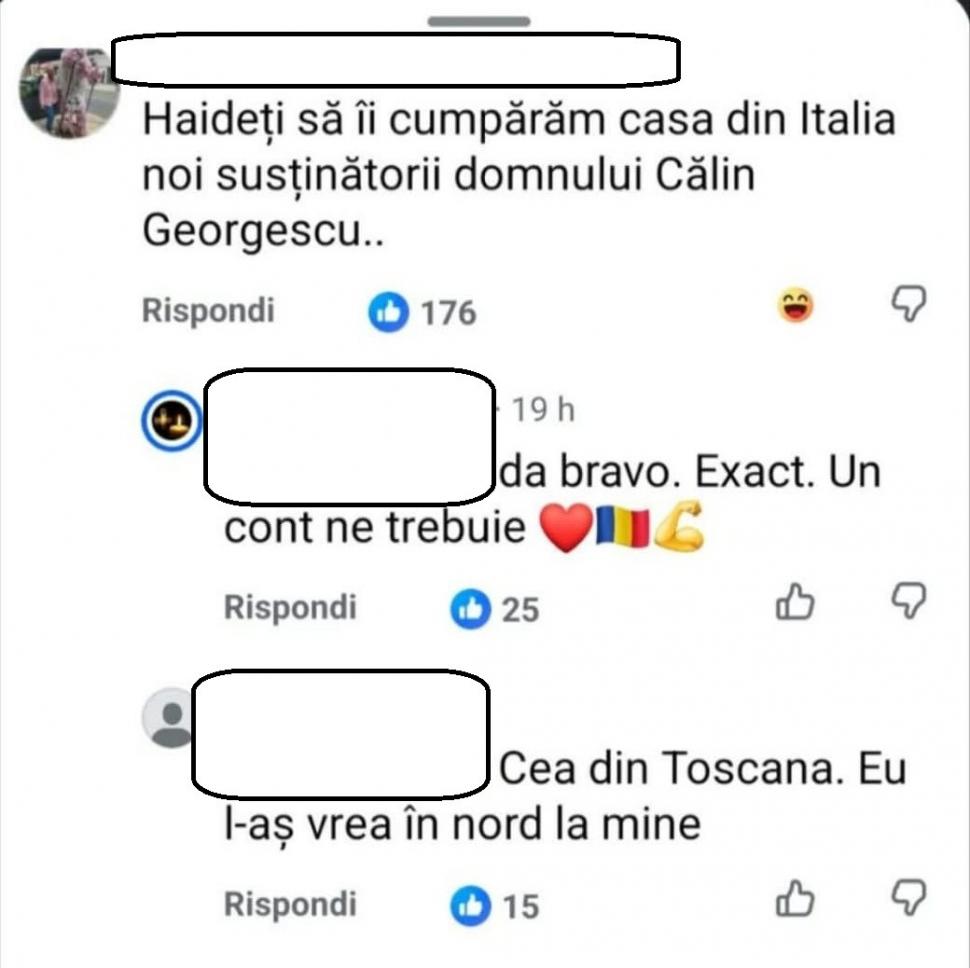 Susținătorii lui Călin Georgescu fac chetă pe TikTok să îi cumpere vila din Toscana. „Sunt primul care donează 1000 de euro?” 1105955