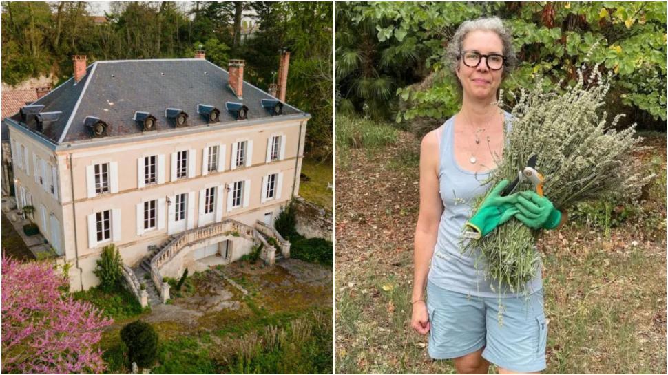 La 56 de ani, o femeie a lăsat totul în urmă și a cumpărat un castel în Franța. L-a transformat în casa visurilor și o afacere prosperă 1107320