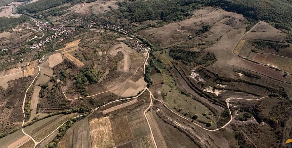 Imagini în premieră, din avion, cu "perla coroanei" de pe A3. Cum arată șantierul pe sectorul Nușfalău - Poarta Sălajului 1107815