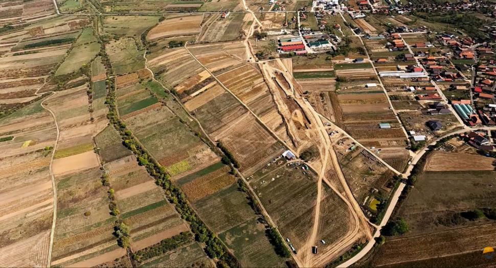 Imagini în premieră, din avion, cu "perla coroanei" de pe A3. Cum arată șantierul pe sectorul Nușfalău - Poarta Sălajului 1107831