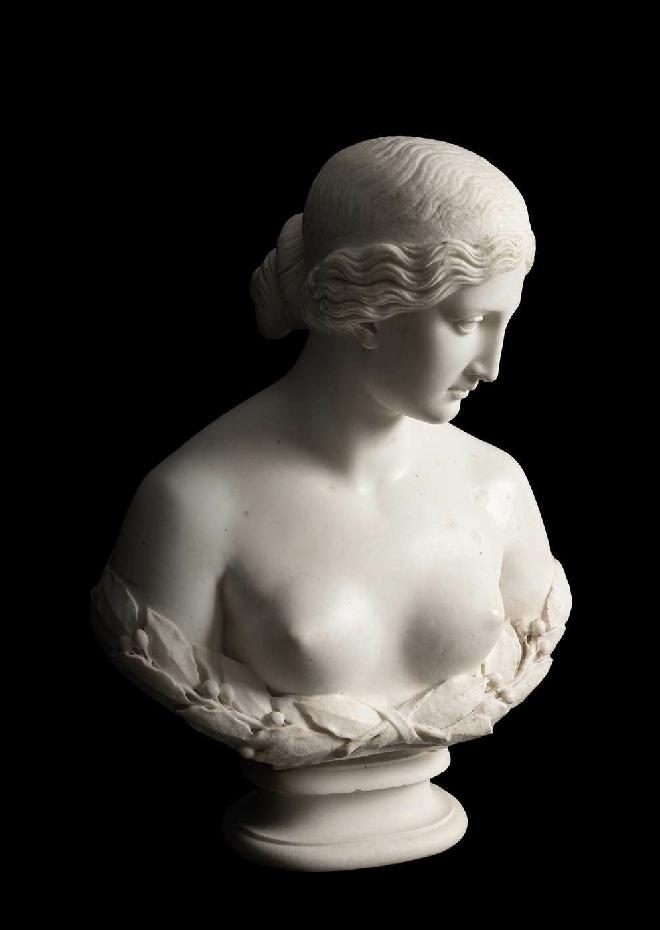 A fost confundată cu un ornament de grădină timp de 70 de ani. Dar s-a dovedit a fi o sculptură rară de marmură, din 1854 1110148