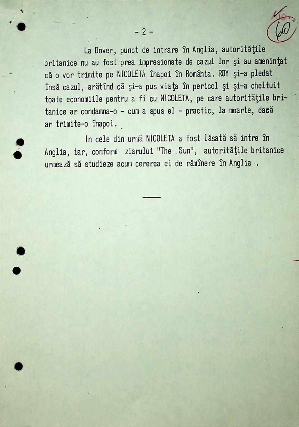 Securitatea comunistă i-a interzis să se căsătorească cu iubitul englez. Dar ea a fugit din țară ascunsă între baloturi de cămăși 1110036