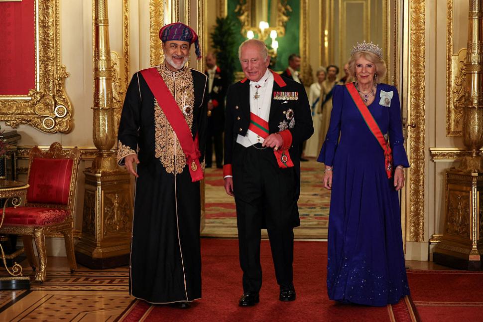 Imagini spectaculoase. Regele Charles a organizat un banchet fastuos pentru sultanul Omanului la Castelul Windsor și a vorbit în arabă 1112855