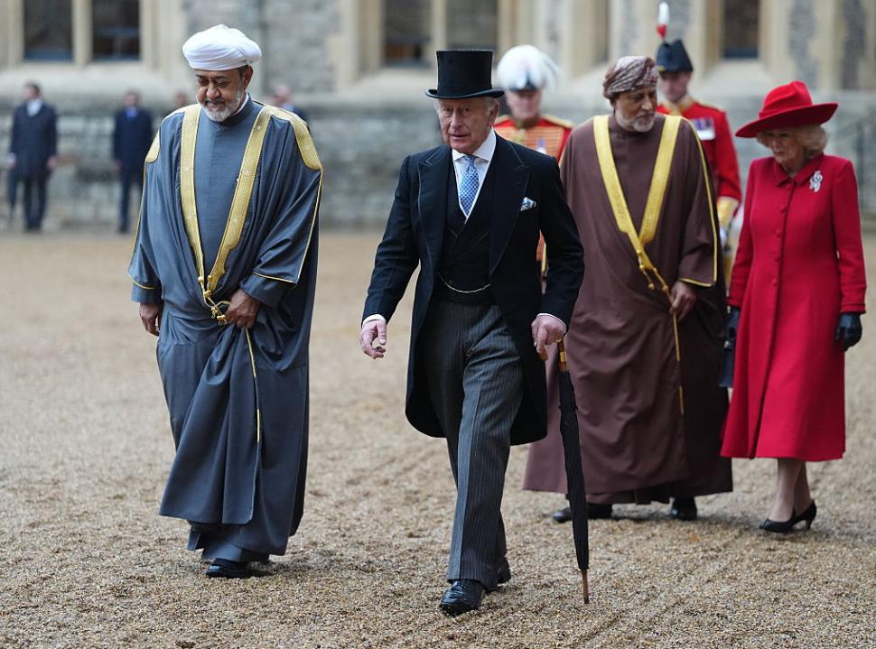 Imagini spectaculoase. Regele Charles a organizat un banchet fastuos pentru sultanul Omanului la Castelul Windsor și a vorbit în arabă 1112860