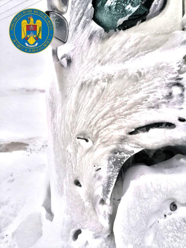 Cod roșu de viscol și ninsori în Brăila