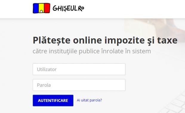 Impozit 2020 achitat online pe ghiseul.ro