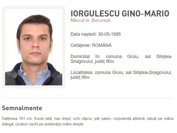 Mario Iorgulescu, dat în urmărire de Poliția Română